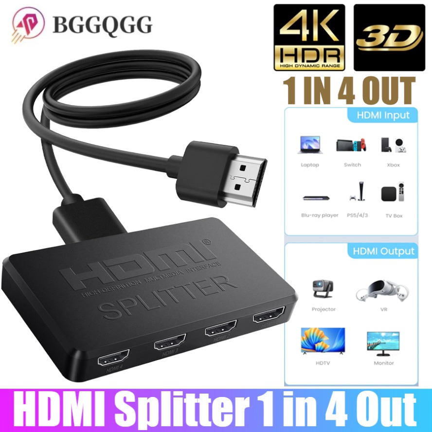 Esports Gaming Hub - 4K HDMI Splitter 1 in 4