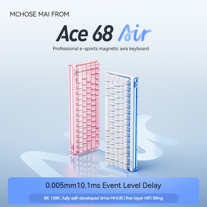 Esports Gaming Pc - Mchose Ace68 Air Magnetic Axis Mechanical