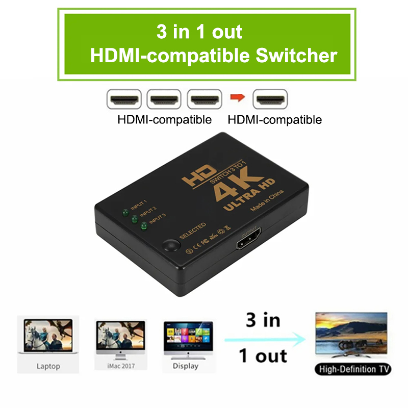 3 in 1 HDMI-compatible Switch  - Esports Gaming Hub 评论和价格