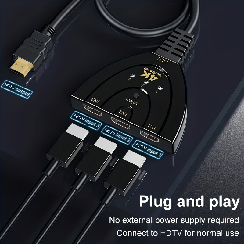 4K*2K 3 Port HDTV-compatible S - Esports Gaming Hub 评论和价格