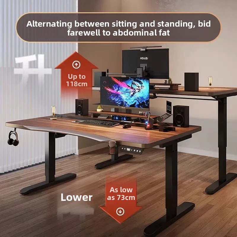 Height Adjustable Computer Des - Esports Gaming School 评论和价格